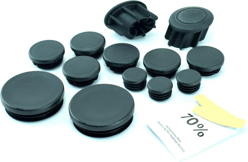 Pyramid Plastics BMW R1200 R Frame End Caps Matte Black 2015> | 089401
