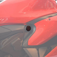 Pyramid Plastics Ducati 899 Panigale Frame End Caps Matte Black 2013> | 089501