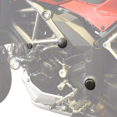 Pyramid Plastics Ducati Multistrada 12000/S Frame End Caps Matte Black 2010>2014 | 089504