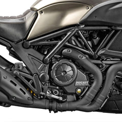 Pyramid Plastics Ducati Diavel Frame End Caps Matte Black 2011> | 089508