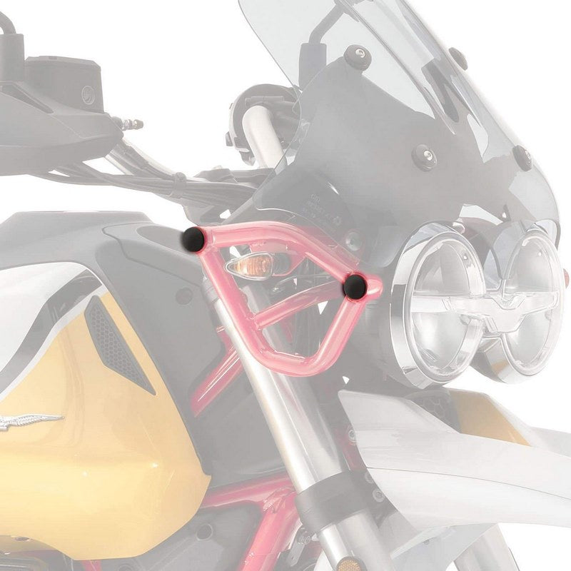 Pyramid Plastics Frame End Caps Matte Black Moto Guzzi V85 TT 2019> | 089860