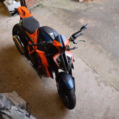 Pyramid Plastics Seat Cowl | Gloss Orange & Gloss Blue | KTM 1290 Superduke R 2020> | 19990D