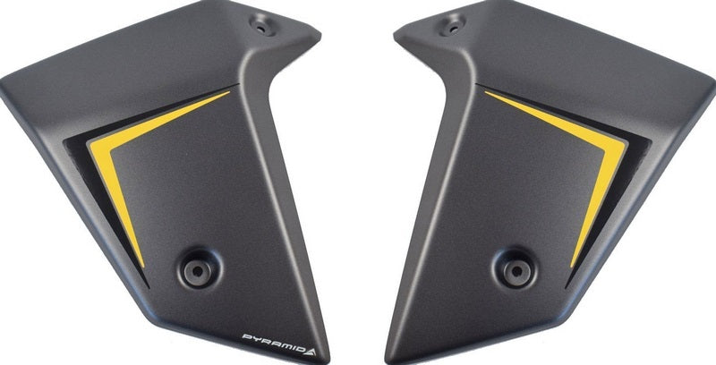 Pyramid Radiator Cheeks | Matte Iridium Grey Metallic | Honda CB 750 Hornet 2022>2024 | 21055D