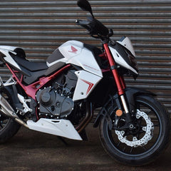 Pyramid Radiator Cheeks | Graphite Black | Honda CB 750 Hornet 2022>2024 | 21055E