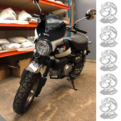 Pyramid Plastics Fly Screen Pearl Shining Black/Ross White Honda Monkey 125 2018> | 21250B