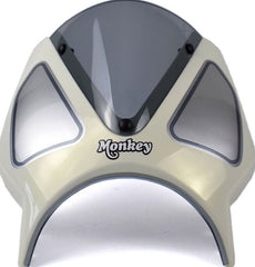 Pyramid Fly Screen | Cream/White | Honda Monkey 125 2022>Current | 21250T