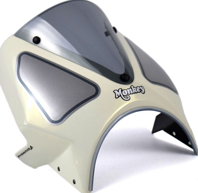 Pyramid Fly Screen | Cream/White | Honda Monkey 125 2022>Current | 21250T