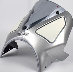 Pyramid Fly Screen | Silver/White | Honda Monkey 125 2022>Current | 21250Z