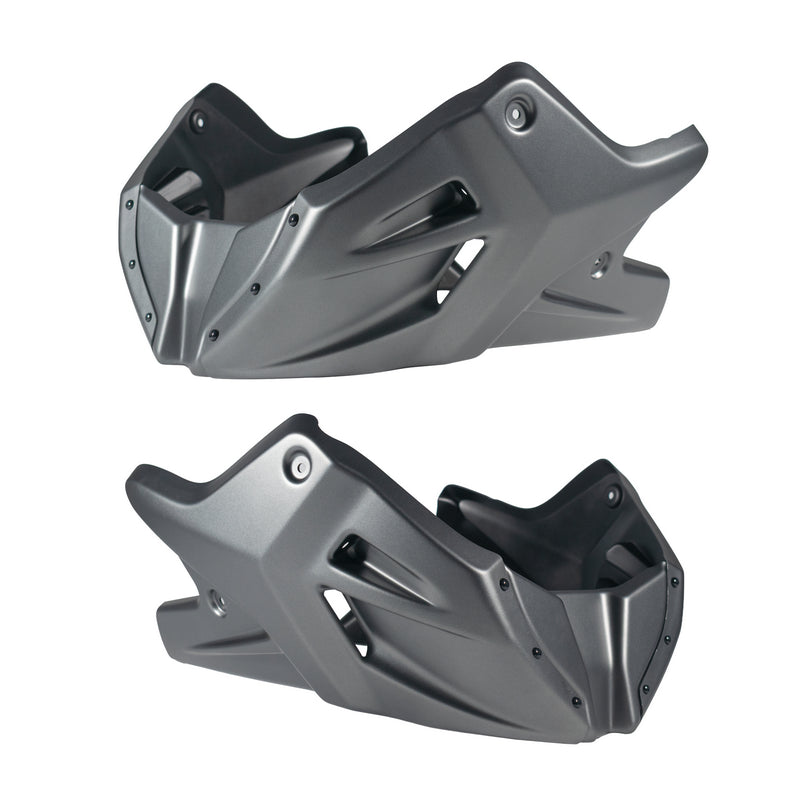 Belly Pan Matte Iridium Grey Metallic