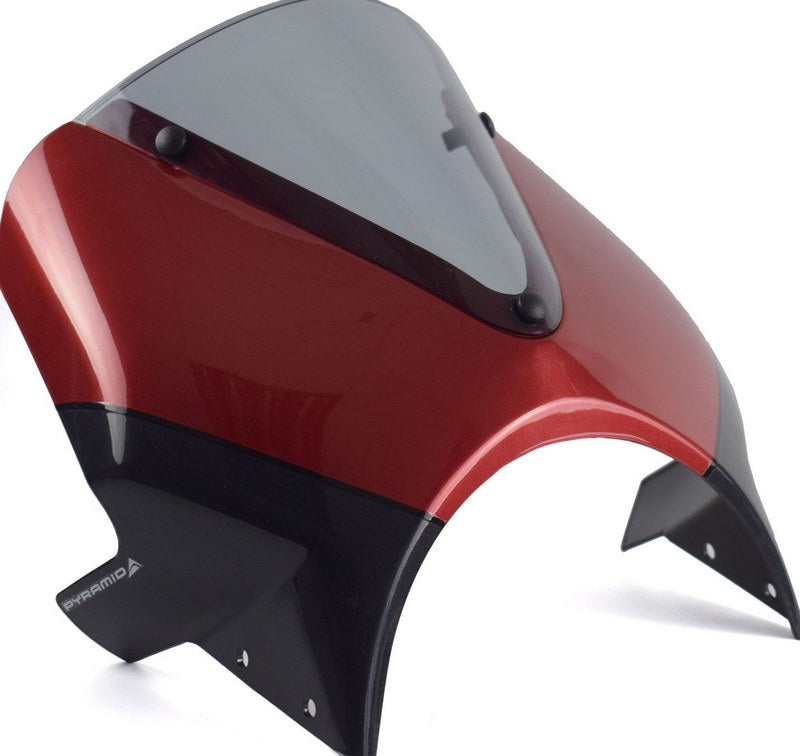 Pyramid Fly Screen | Carnival Red & Storm Grey | Triumph Speed Twin 1200 2024>Current | 26000H