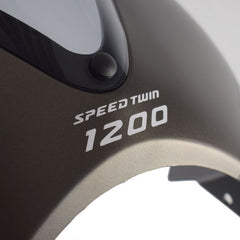 Pyramid Fly Screen | Matte Ironstone & Matte Storm Grey | Triumph Speed Twin 1200 2024>Current | 26000K