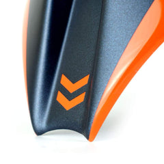 Pyramid Plastics Fly Screen | Gloss Orange & Matte Blue | KTM 1290 Superduke R 2020> | 29700D