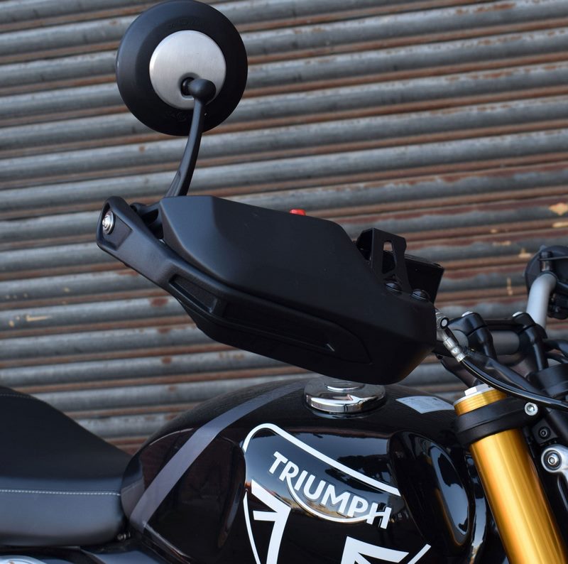 Pyramid Handguards | Matte Black | Triumph Speed 400 2024>Current | 30695M