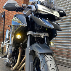 Pyramid Auxiliary Headlight Guards | Matte Black | Triumph Tiger Sport 660 2022>Current | 36565M