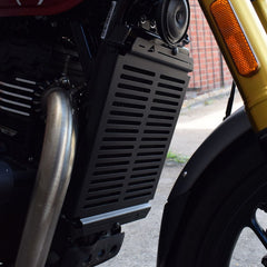 Pyramid Radiator Guard | Matte Black | Triumph Scrambler 400 X 2024>Current | 526240M