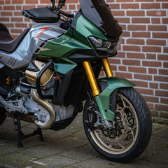 Pyramid Radiator Guard | Matte Black | Moto Guzzi V100 Mandello 2022>Current | 528705M