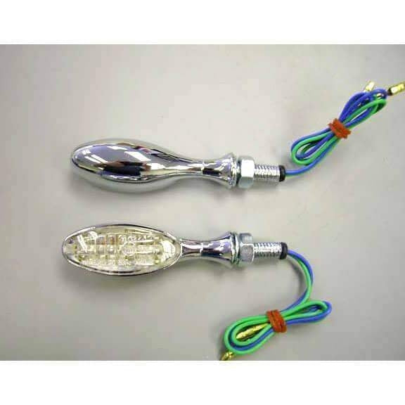 Pyramid Plastics LED Indicators - Pair Chrome | 801085