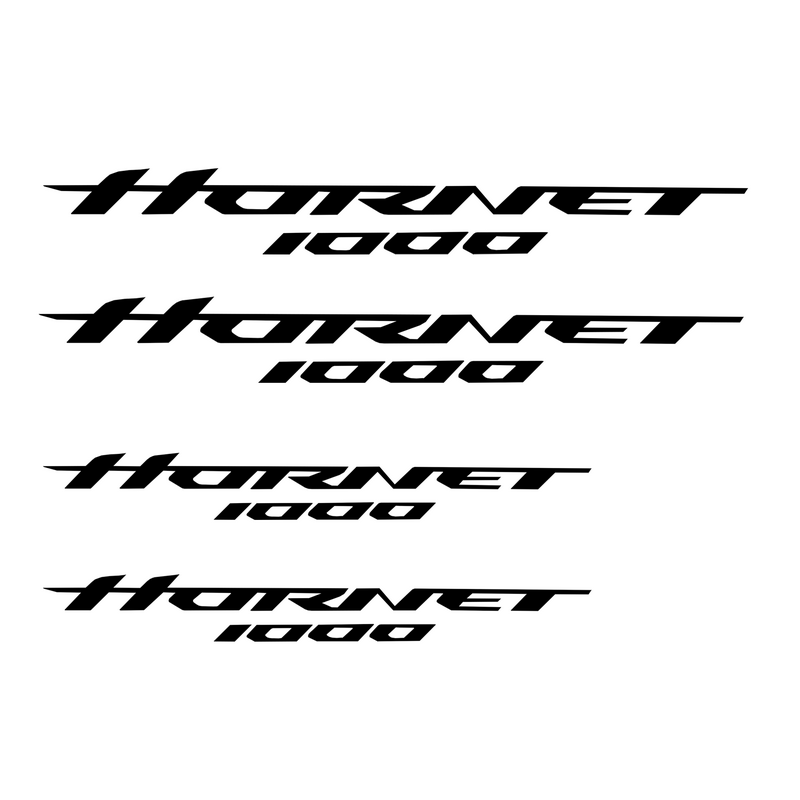 Decals - Hornet Logo Set Of 4 Black