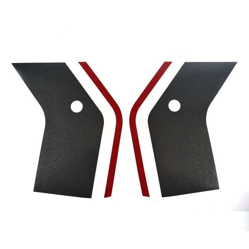 Decals Seat Cowl Grey & Red Set