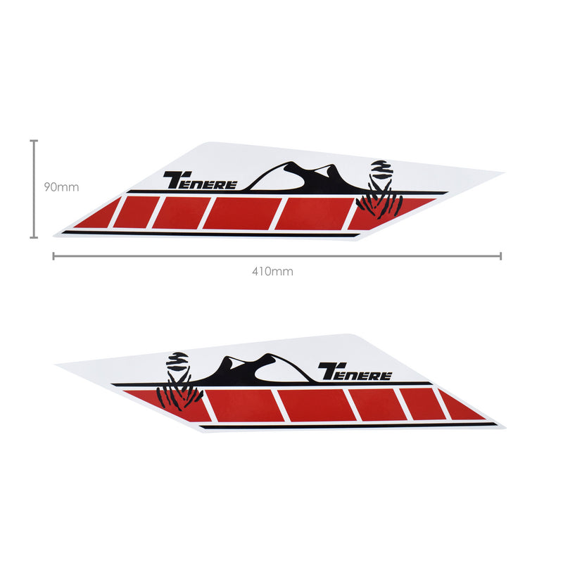 Decals Rear Side Panel Graphic Red