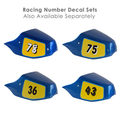 Decals Seat Cowl Number Board Set Blue & Yellow