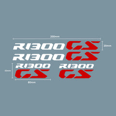 Decals Logo White & Red Set Of 4