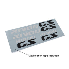 Decals Logo White & Black Set Of 4