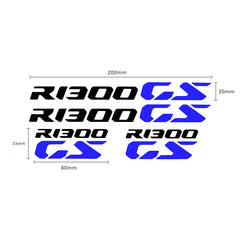 Decals Logo Black & Blue Set Of 4