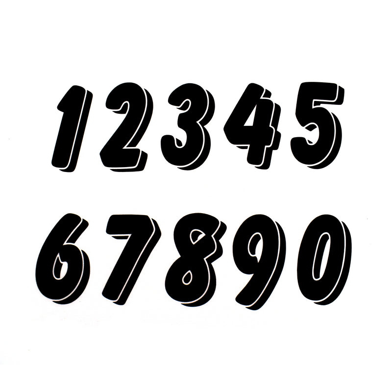 Decals Racing Numbers Set 0-9
