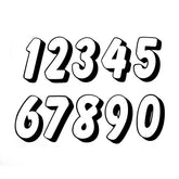 Decals Racing Numbers Set 0-9