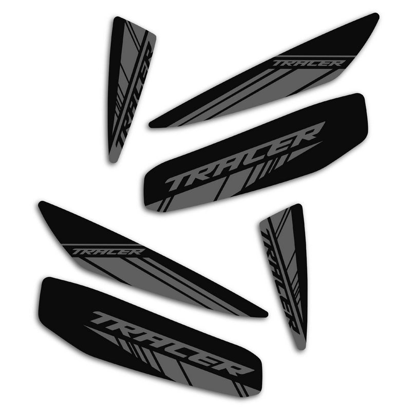 Decals (Set of 6) Black & Grey