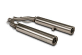 Custom Slip On L/R Stainless Chrome, Endcap V2 2 Pcs., Alloy Chrome