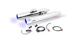 Silencer With Luminous End Cap And Asc – Can-Bus Actuated Sound System, Stainless Chrome, Racing