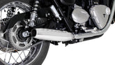 Custom, Tapered Muffler Left/Right, Ø 84 mm, Stainless Chrome, Incl. EC Homologation