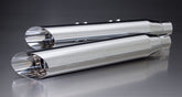 Custom Exhaust Straight-Thru Slash-Cut, Chrome, Race No Eg/Abe/Eec