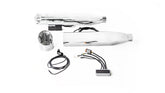2 X Custom Slip-On Exhaust Ø 90 mm Incl. Cat., Asc, Stainless Chrome, Endcap Short Cut V1 2 Pcs., Alloy Chrome