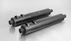 Custom Exhaust, Stainless Black, Endcap Straight End 2 Stk. Stainless Black