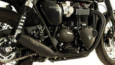 Custom Tapered Exhaust Left/Right Ø 84 mm, Stainless Black, Incl. EC- Approval