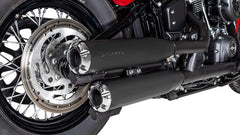 2 X Custom Slip-On Exhaust Ø 90 mm Incl. Cat., Asc, Stainless Black, Endcap Short Cut V1 2 Pcs., Alloy Chrome