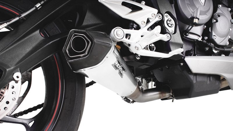 Hypercone, Racing Slip On Muffler With Removable Sound Insert, Stainless Matt, 65 mm, Without Homologation