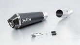 Hypercone, Slip On Muffler With Connecting Tube No Cat, Stainless Black, 65 mm, Without Homologation