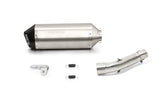 Okami Slip On Sport Exhaust With Connecting Tube, Stainless Matt, No EC- Approval