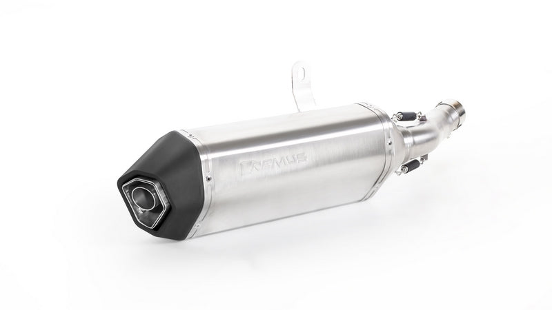 Okami Slip On Sport Exhaust With Connecting Tube, Stainless Matt, No EC- Approval
