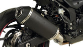 Okami Slip On Sport Exhaust With Connecting Tube, Stainless Black, EC- Approval