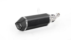 Okami Slip On Sport Exhaust With Connecting Tube, Stainless Black, No EC- Approval