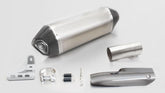 Hexacone, Slip On Muffler And Connecting Tube Incl. Carbon Heat Protecting Shield, Titanium, EEC, 66 mm