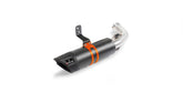 Slip On Muffler With Connecting Tube, Clamp Orange, EEC