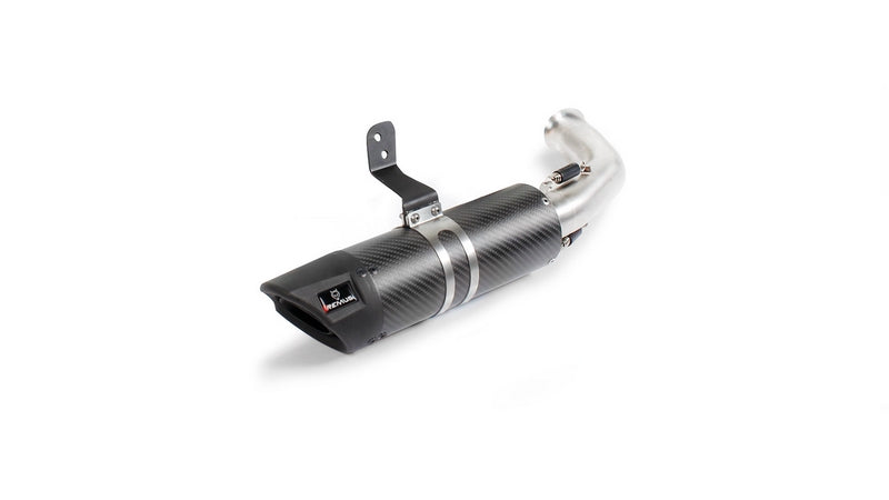 Slip On Muffler With Connecting Tube, Clamp Matt, Without Homologation