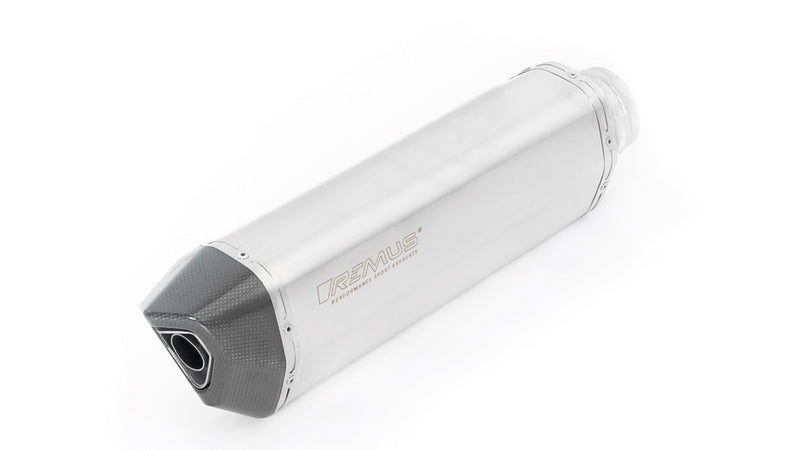 Black Hawk Slip On Sport Exhaust With Connection Tube, Stainless Mat, EC- Approval