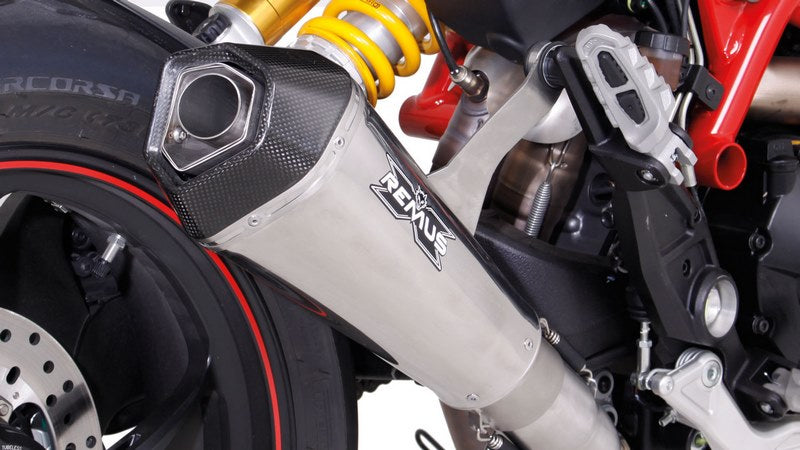 Hypercone, Slip On Muffler With Connecting Tube, Stainless 65 mm, Race No EEC